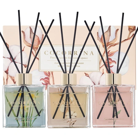reed diffuser set of 3 3 pack with 24 sticks cashmere.webp